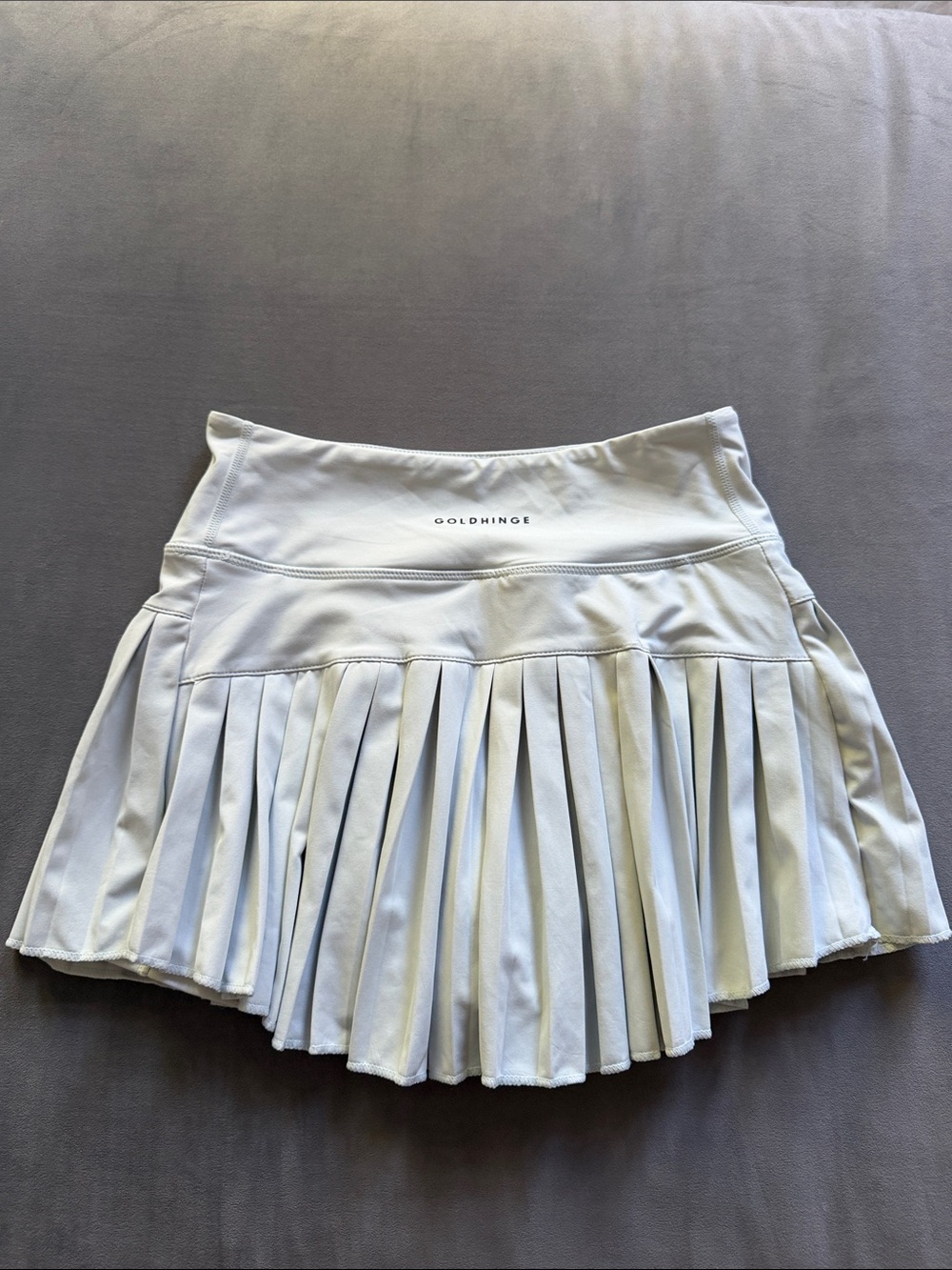 Gold hinge light sage Pleated Tennis Skirt Sz S